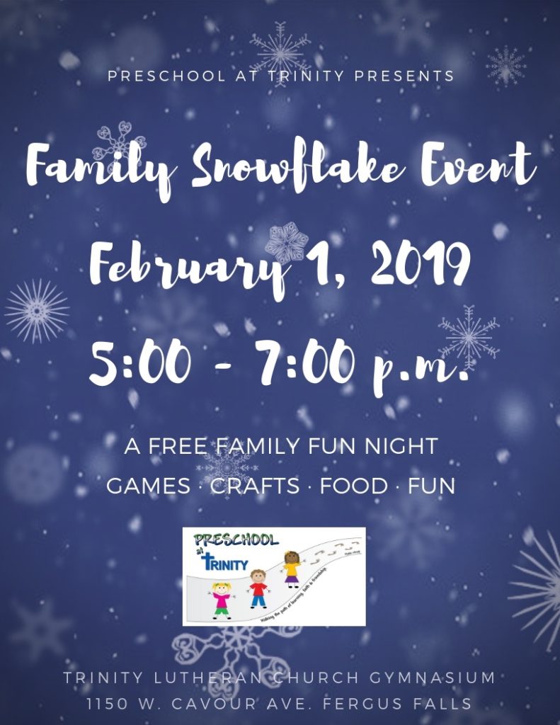 Snowflake Event 2019 Preschool At Trinity